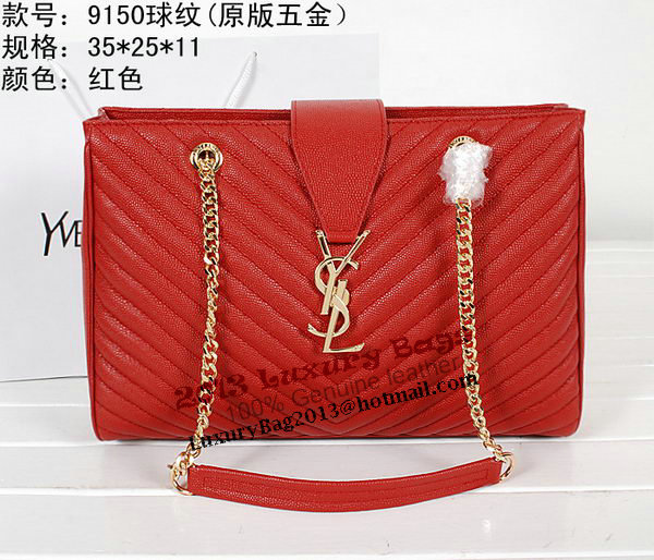 Yves Saint Laurent Classic Monogramme Shopping Bag Y9150 Red