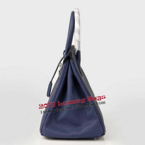 Hermes Birkin 30CM Tote Bag RoyalBlue Original Leather H30 Gold