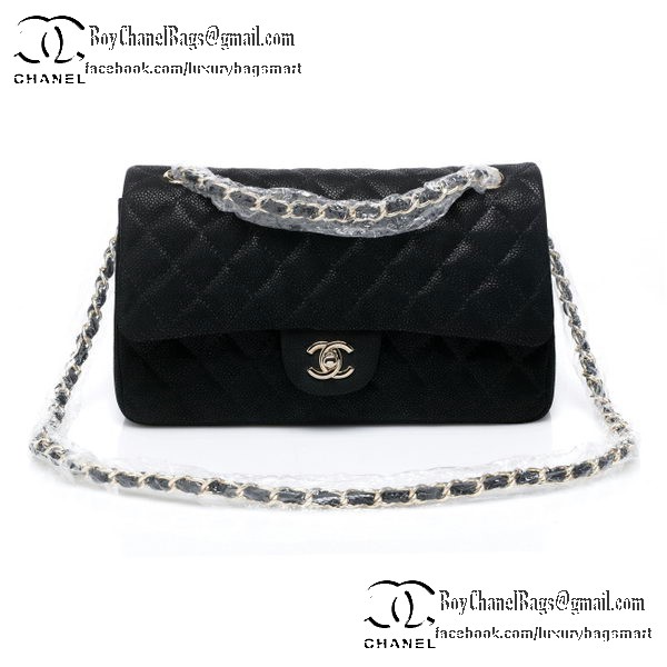 Chanel Classic Flap Bag 2.55 Series Original Nubuck Cannage Pattern CHA1112 Black