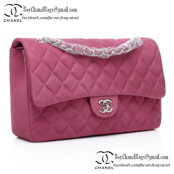 Chanel Classic Flap Bag 2.55 Series Original Suede Cannage Pattern CHA1112 Rosy