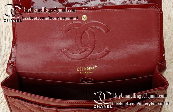 Chanel Classic Flap Bag Patent Leather CHA1113 Burgundy