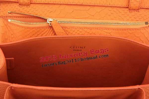 Celine Classic Box Small Flap Bag Smooth Leather 11042 Orange