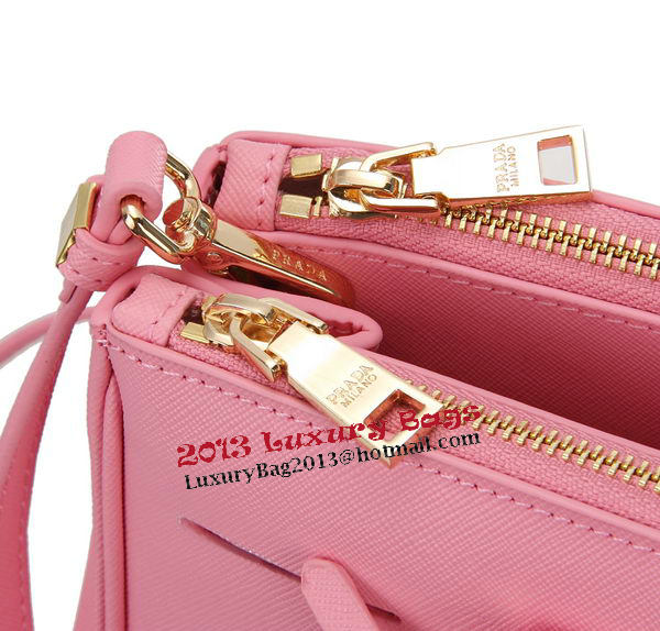 Prada Saffiano Leather Tote Bag BN1801 Pink