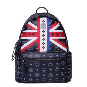 MCM Medium Flag of UK Backpack MC5173 Black