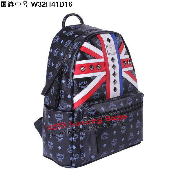 MCM Medium Flag of UK Backpack MC5173 Black