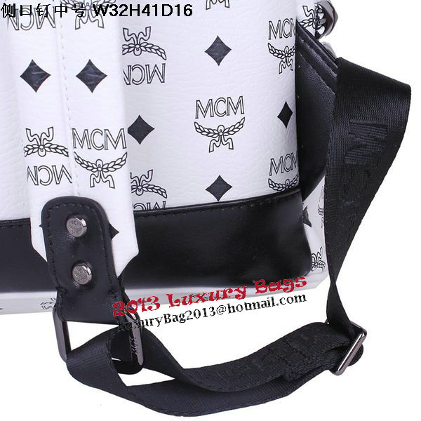 MCM Medium Stark Backpack MC2446 White