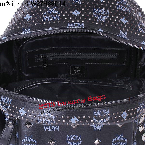 MCM Small Stark Front Studs Backpack MC4237S Black