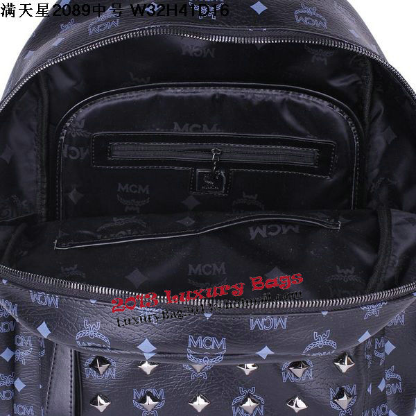 MCM Stark Studded Medium Backpack MC2089 Black