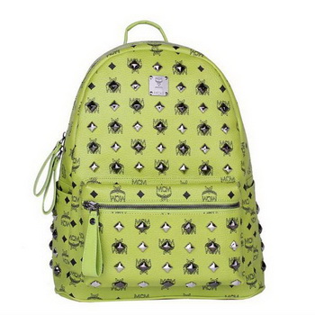 MCM Stark Studded Medium Backpack MC2089 Green