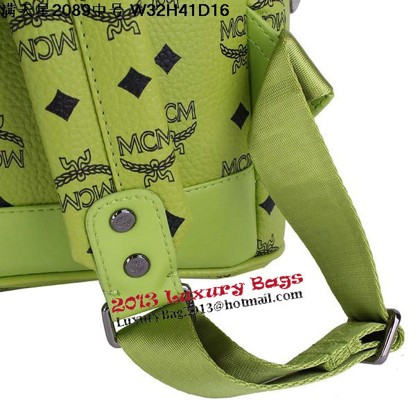 MCM Stark Studded Medium Backpack MC2089 Green