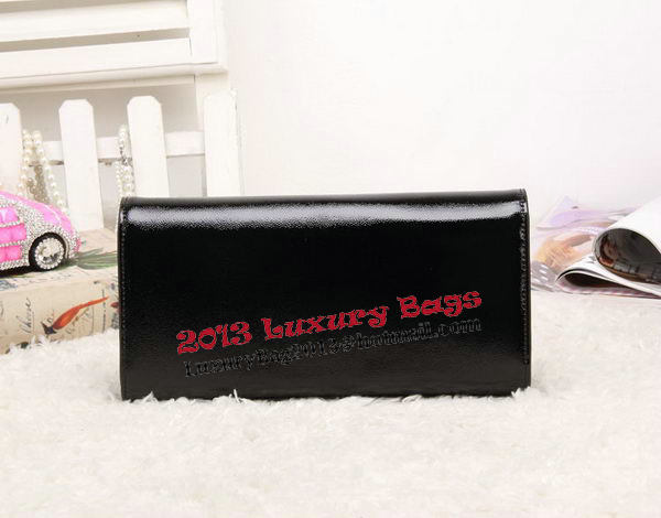 YSL Classic Monogramme Tassel Patent Leather Clutch Bag Y8908 Black