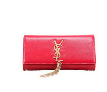 YSL Classic Monogramme Tassel Patent Leather Clutch Bag Y8908 Red