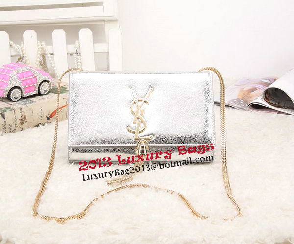 Yves Saint Laurent Monogramme Cross-body Shoulder Bag Silver