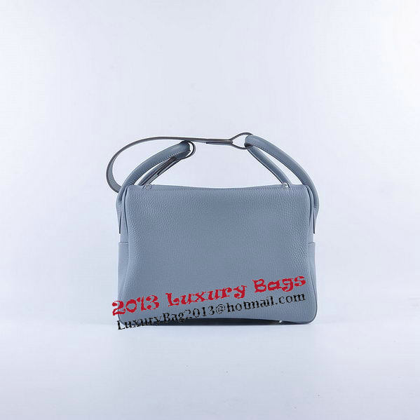 Hermes Lindy 30CM Grainy Leather Shoulder Bag H6207 Dark Grey