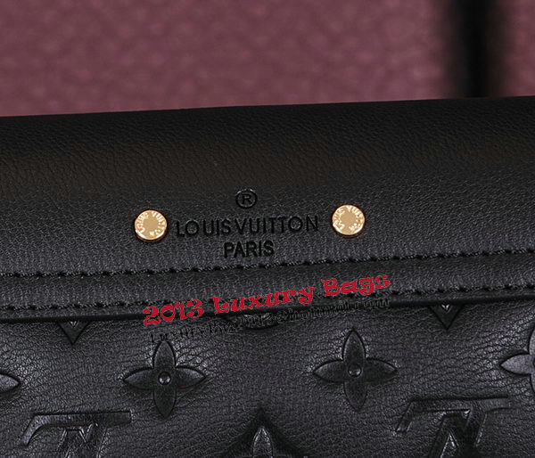 Louis Vuitton Monogram Empreinte Pallas Chain Bag M41202 Black