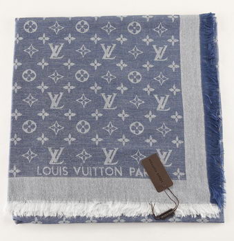 Louis Vuitton Scarves Cotton LV6723I Sky Blue