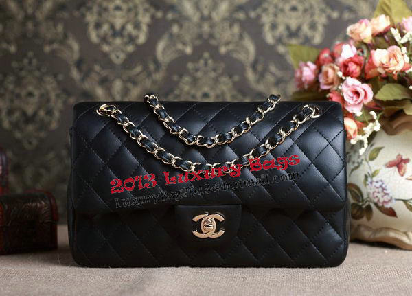 Chanel 2.55 Series Bag Original Black Sheepskin CHA1112 Gold