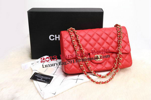 Chanel Jumbo Double Flaps Bags Original Lambskin Leather A36097 Red