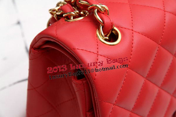 Chanel Jumbo Double Flaps Bags Original Lambskin Leather A36097 Red