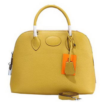 Hermes Bolide 31CM Calfskin Leather Tote Bags H509083 Yellow