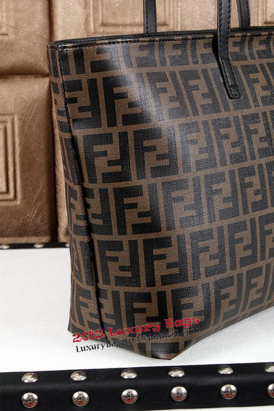 Fendi Practical Signature FF Fabric Roll Bag 8BH185 Black