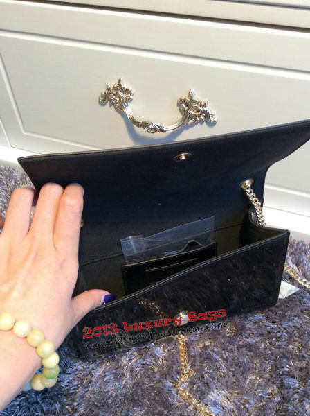 Yves Saint Laurent Classic Patent Clutch 311010 Black