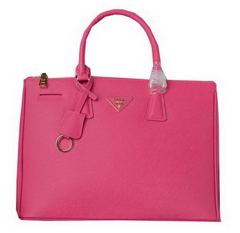 Prada Saffiano Calfskin Leather Tote Bag PBN1786 Rose