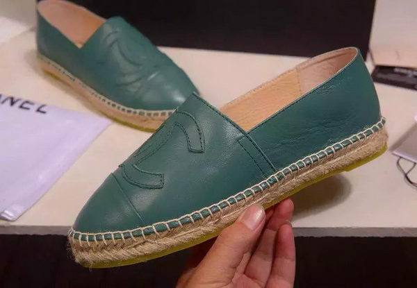 Chanel Leather Toe Flat CH1015LRF Green