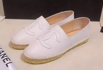 Chanel Leather Toe Flat CH1015LRF White