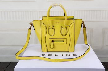 Celine Luggage Nano Bag Original Leather CTS3309 Yellow