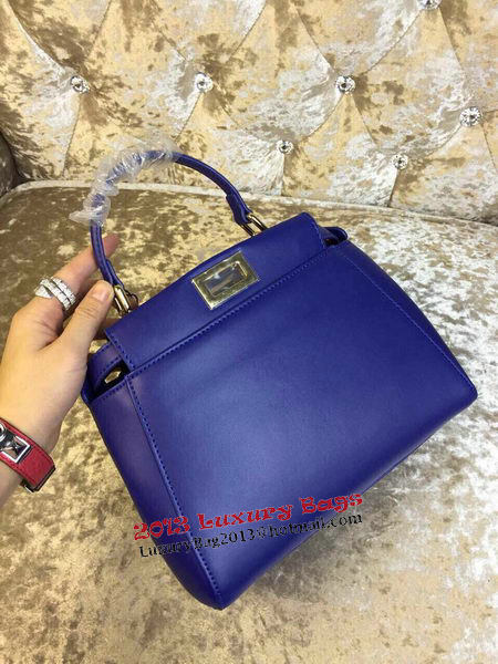 Fendi mini Peekaboo Bag Calfskin Leather 30320 Royal