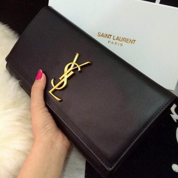 Yves Saint Laurent Classic Monogramme Clutch 30210 Black