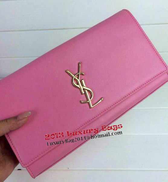 Yves Saint Laurent Classic Monogramme Clutch 30210 Pink