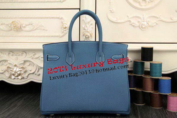 Hermes Birkin 35CM 30CM Tote Bag Original Leather HB35O SkyBlue