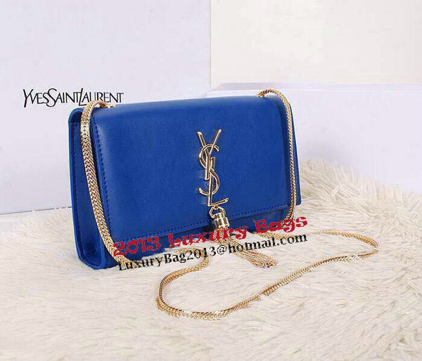 Saint Laurent mini Monogramme Cross-body Shoulder Bag 326076 Blue