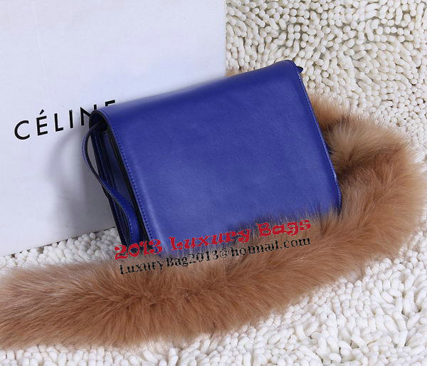 Celine Classic Box Small Flap Bag Calfskin C88007T Blue