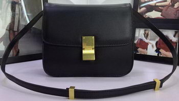 Celine Classic Box Flap Bag Calfskin Leather C88008 Black