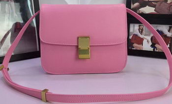 Celine Classic Box Flap Bag Calfskin Leather C88008 Pink