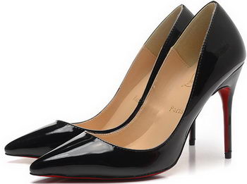 Christian Louboutin 100mm Pump Patent Leather CL1493 Black