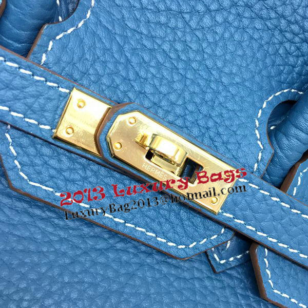 Hermes Birkin 25CM Tote Bag Original Leather H25T Blue