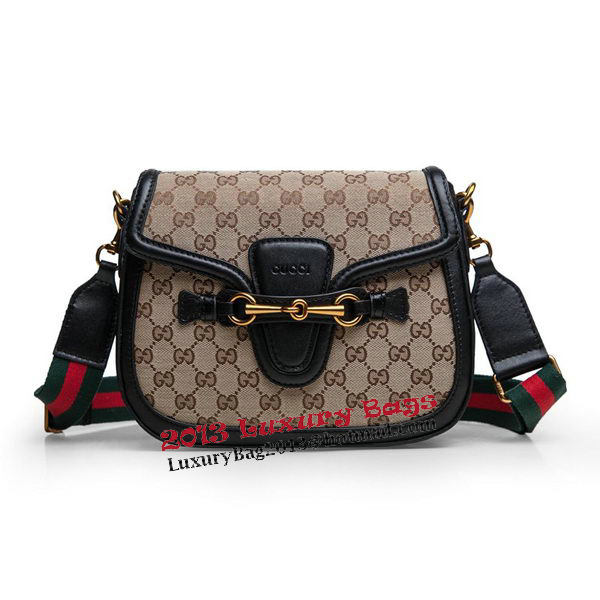 Gucci Lady Web Original GG Canvas Shoulder Bags 383848 Black