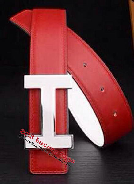 HERMES Belts HB1123 Red&White