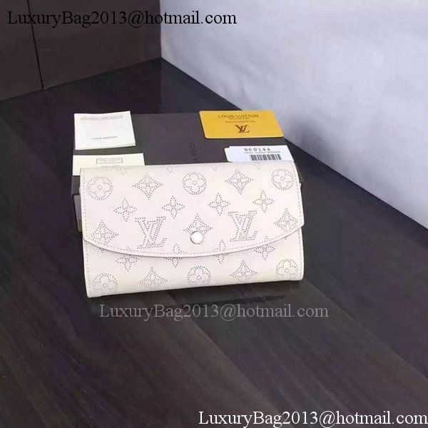 Louis Vuitton Mahina Leather IRIS Wallet M60144 OffWhite