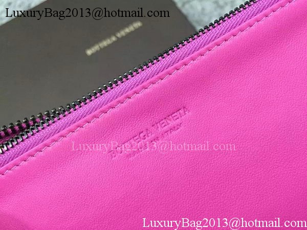 Bottega Veneta Intrecciato Leather Clutch BV144077 Rose