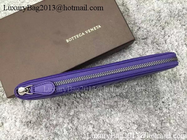 Bottega Veneta Intrecciato Leather Clutch BV144077 Violet