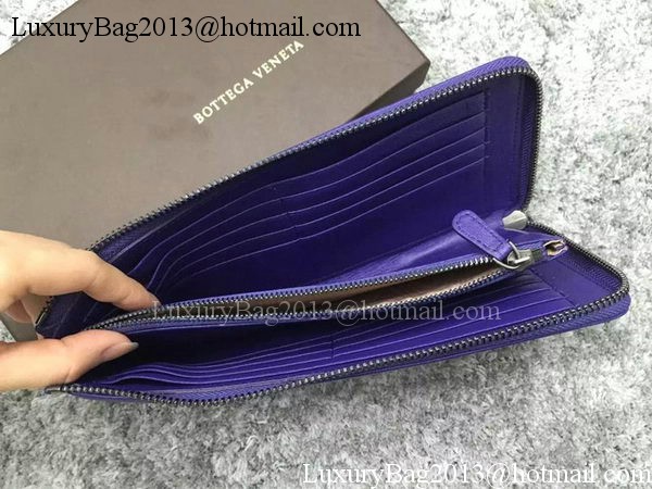 Bottega Veneta Intrecciato Leather Clutch BV144077 Violet