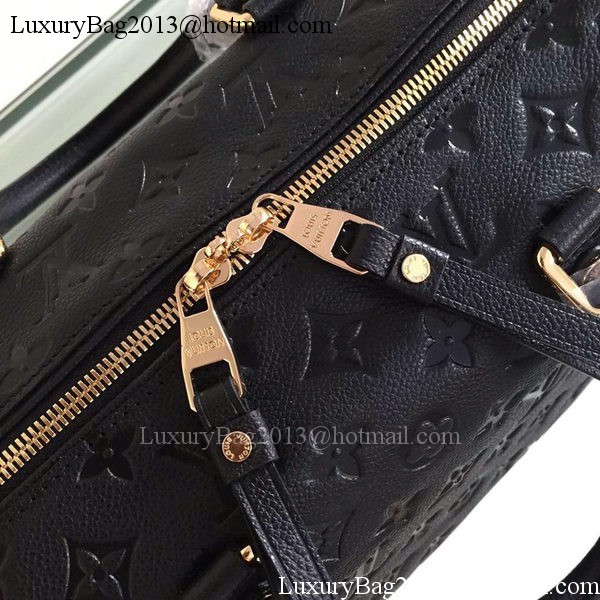 Louis Vuitton Monogram Empreinte Speedy BANDOULIERE 30 M91330 Black