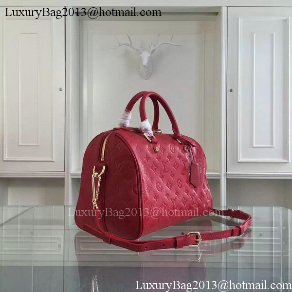 Louis Vuitton Monogram Empreinte Speedy BANDOULIERE 30 M91330 Red