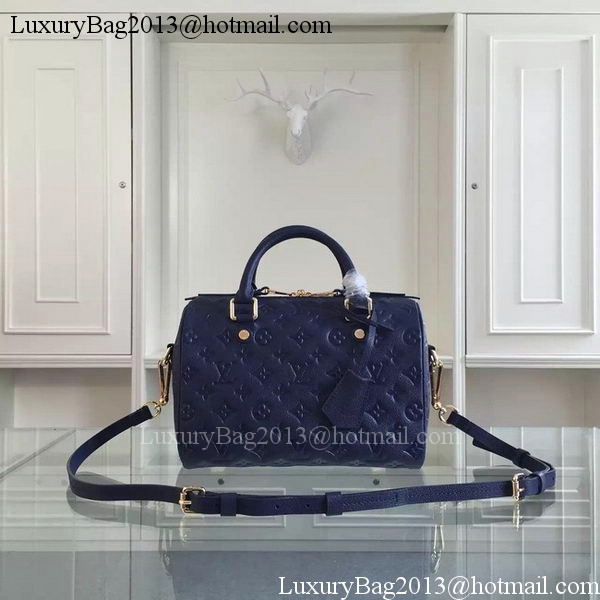 Louis Vuitton Monogram Empreinte Speedy Bandouliere 25 M91337 Royal