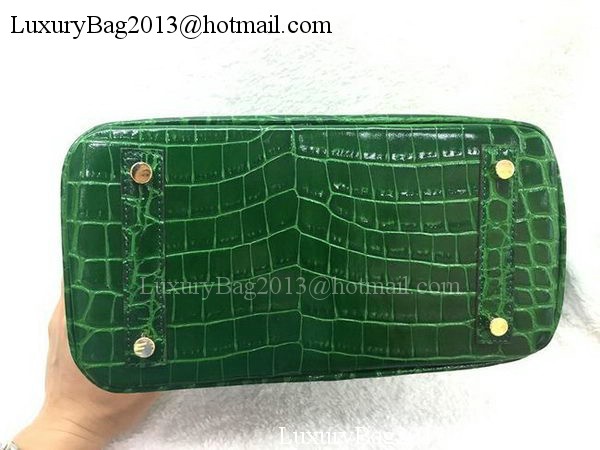 Hermes Birkin 25CM Tote Bag Croco Leather H25TCO Green